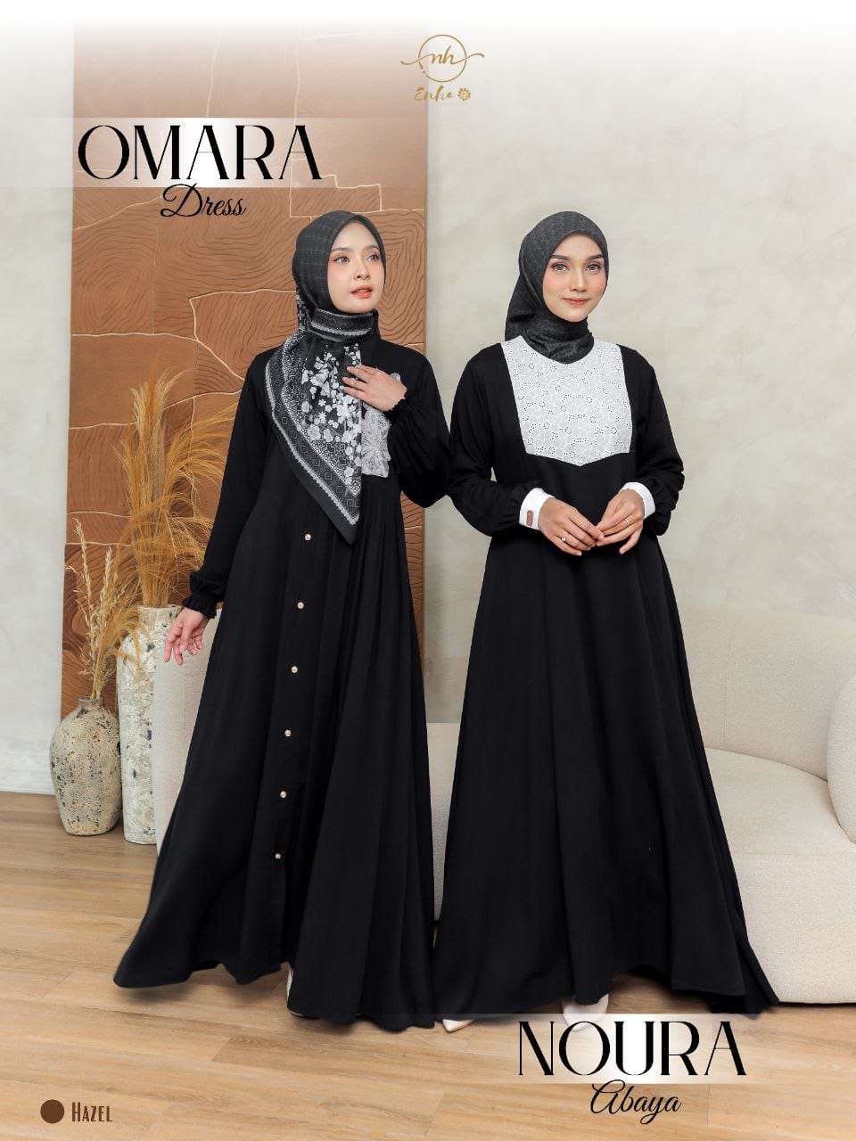 BLACK - NOURA OMARA BY ENHA MOSLEM WEAR